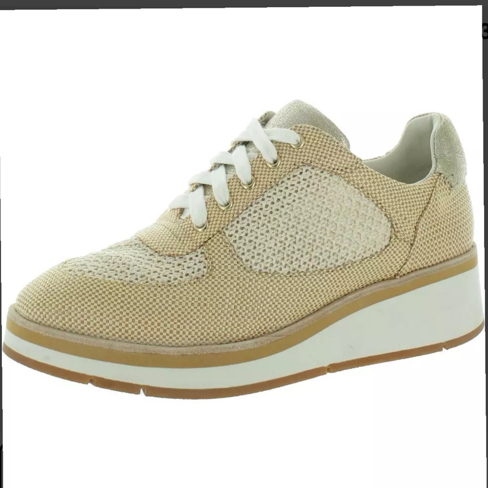 Donald J. Pliner Womens DAISEYR Tan/ gold Woven Casual Sneakers BHFO 6471